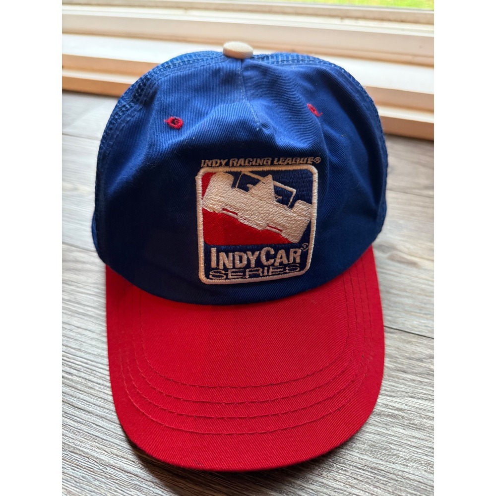 Vintage‎ IndyCar Series Racing Hat Cap Blue Red Trucker Style Adult Motorsports
